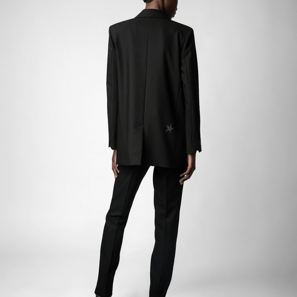 NWT Zadig & Voltaire Viva Strass Star Blazer 36 - Picture 6 of 12